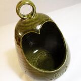 Sandstone salt pot with ring