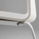 Mid-century white design chair with metal frame and plastic seat, Belgium