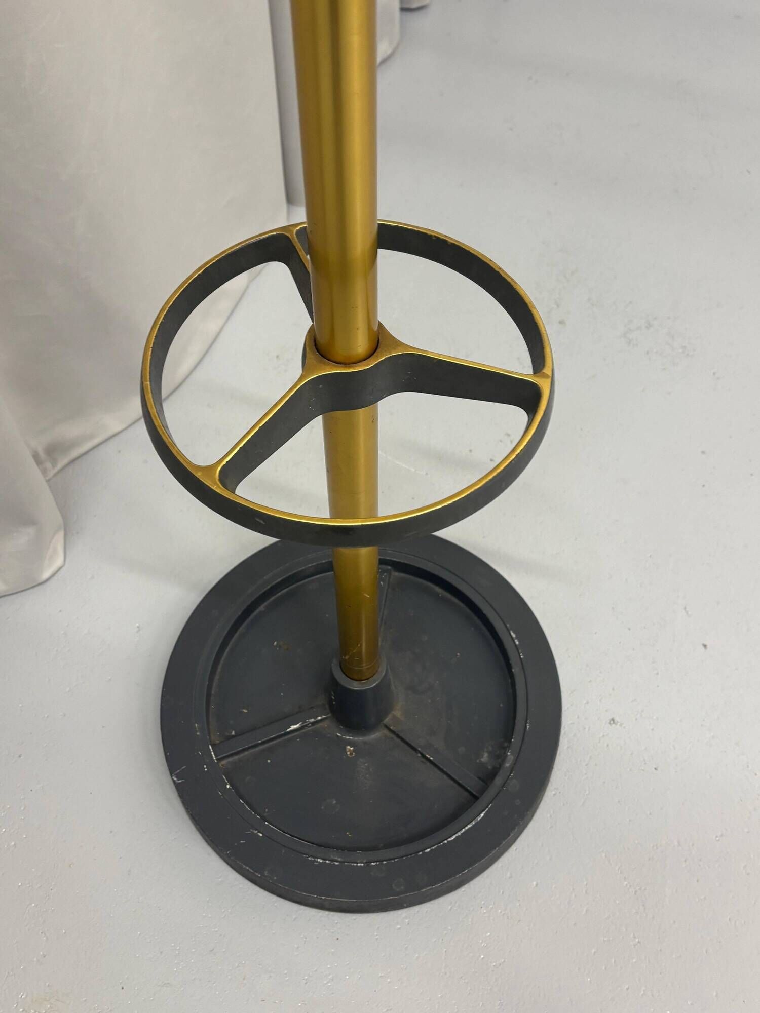 Vintage Brass & Metal Coat Stand By Jacques Adnet, France 1950’s