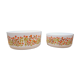 Lot 2 salad bowls Arcopal small flowers