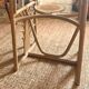 Small oval dining table in rattan "Double Gerbe" – Duo Rivie format