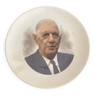 Assiette Charles de Gaulle, édition limitée Royal Tettau