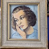 Oil on panel portrait