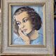 Oil on panel portrait