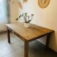 Très belle table de ferme vintage en bois massif