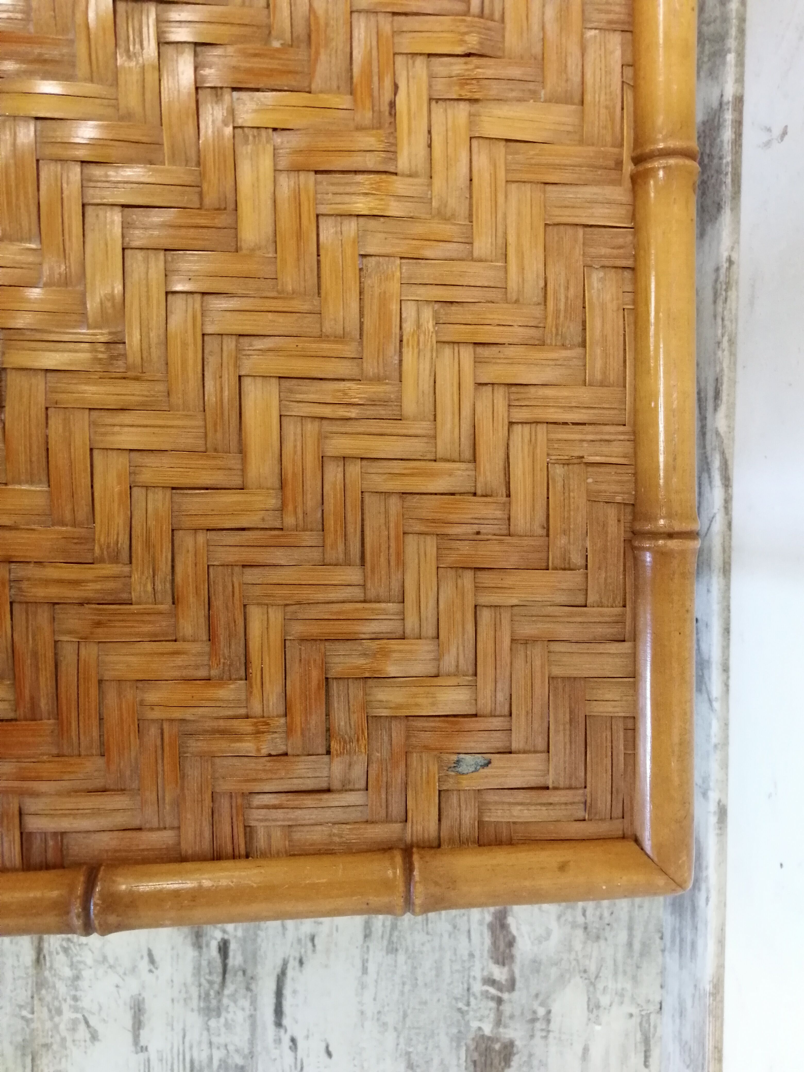 Small bamboo side tables
