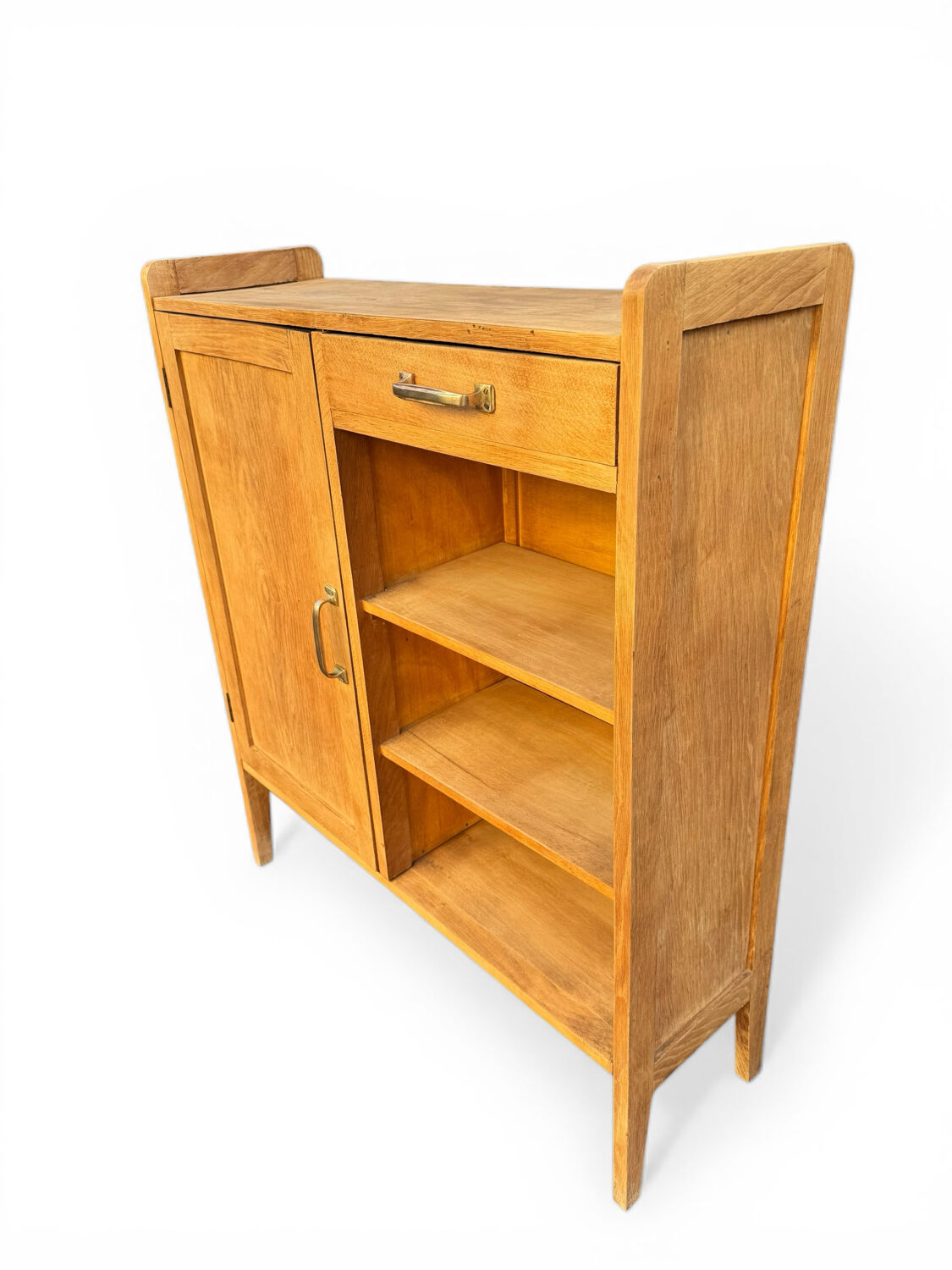 Parisian buffet, raw oak, compass legs, 1950.