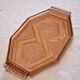 Art Deco style pink glass serving dish in very good condition.