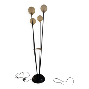 Grand Lampadaire Vintage - globes verre