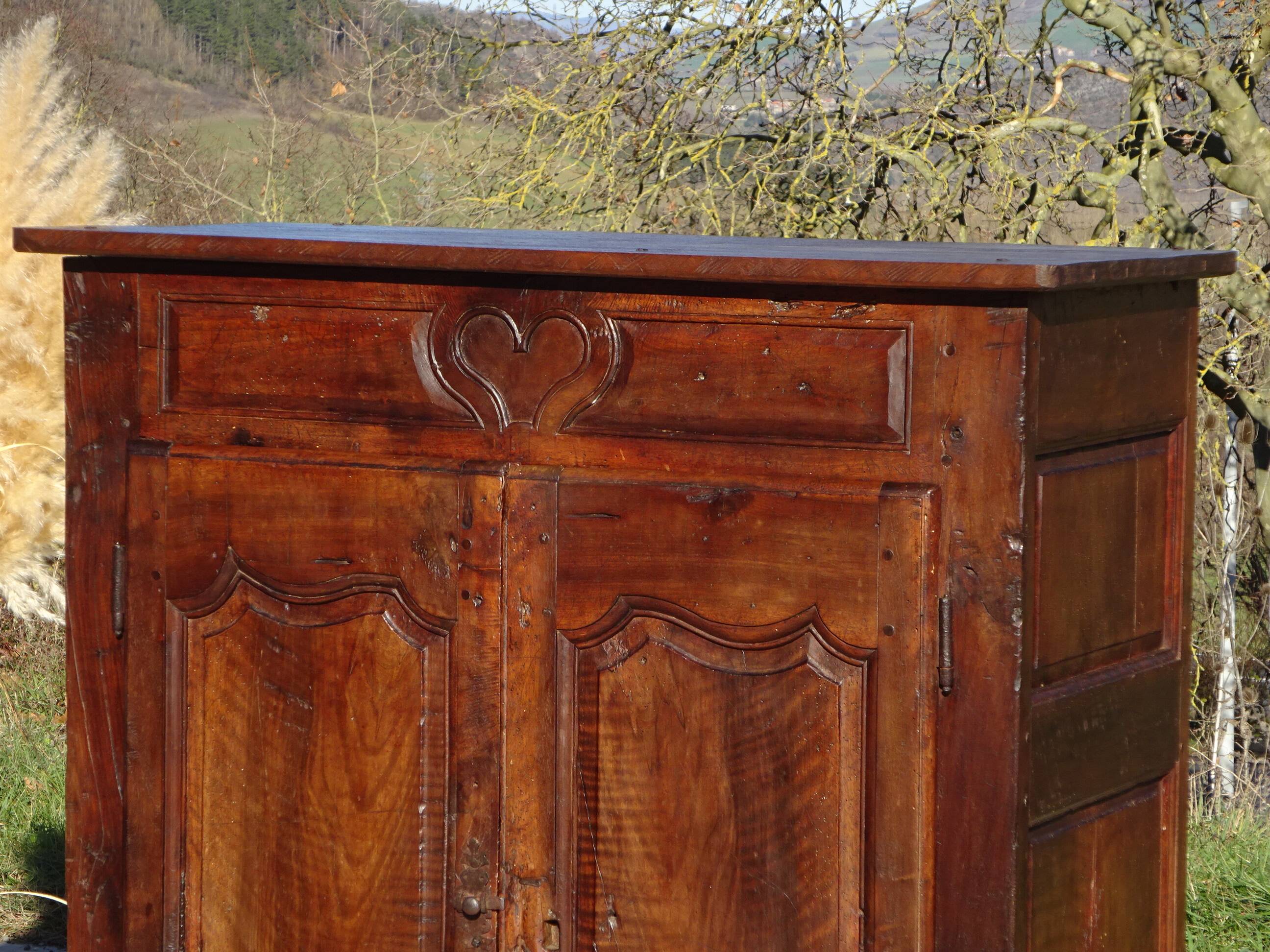 Antique walnut wedding sideboard