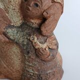 Sculpture in chamotte clay by Claude Bersoux