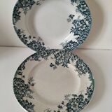 Duo of Moulin des Loups & Hamage plates, Marie-Louise model