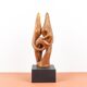 Dragoljub Milosevic - Vintage plaster sculpture "Standing Couple" circa 1970