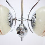 Chrome plated art deco chandelier, 1930‘s
