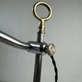 Lampe monte et baisse ancienne en opaline vintage