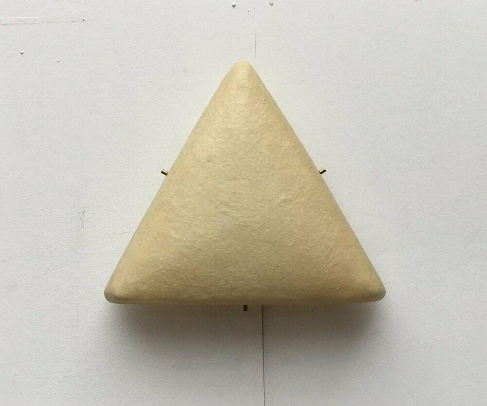 Mid-Century Minimalist Triangular Ceiling Lamp in Fibreglass, 1960s