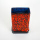 Ceramic vase, Fat Lava, German design, 1960s, made in West Germany