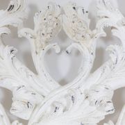 Rocaille style headboard, in carved and lacquered wood. Circa 1900.