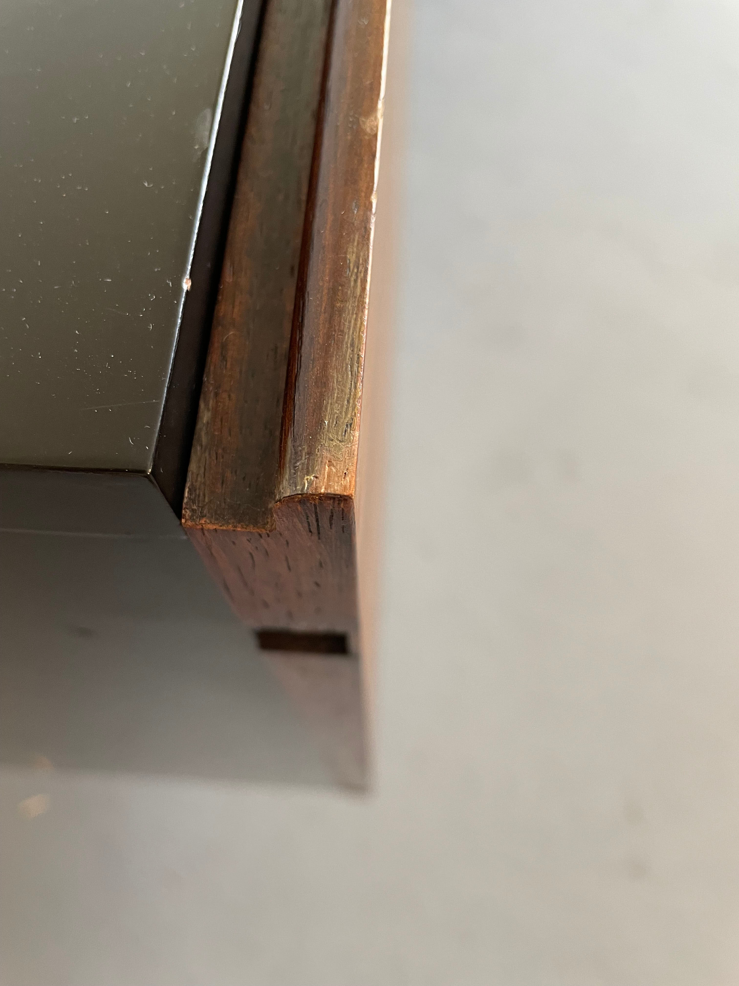 Mid century modern sideboard credenza brazilian rosewood veneer