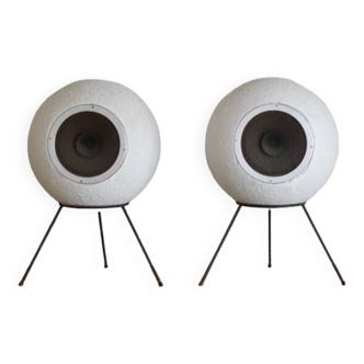 Set of 2 AS40 Bicone Supravox T215s Speakers by Joseph Léon for Elipson - 1960s