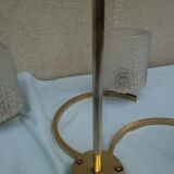 Metal and glass chandelier