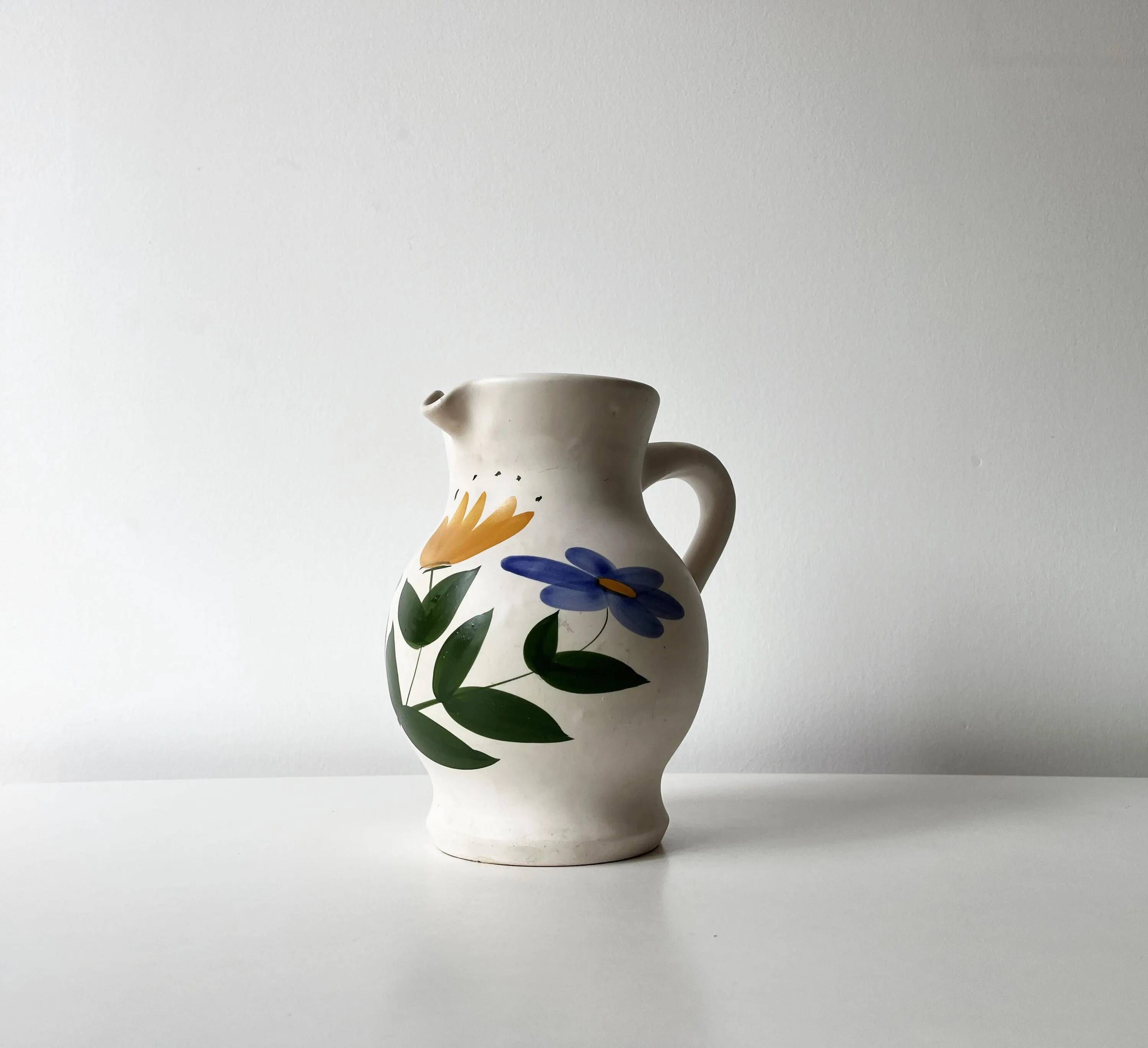 Ceramic carafe or jug 1960 Marais Pottery