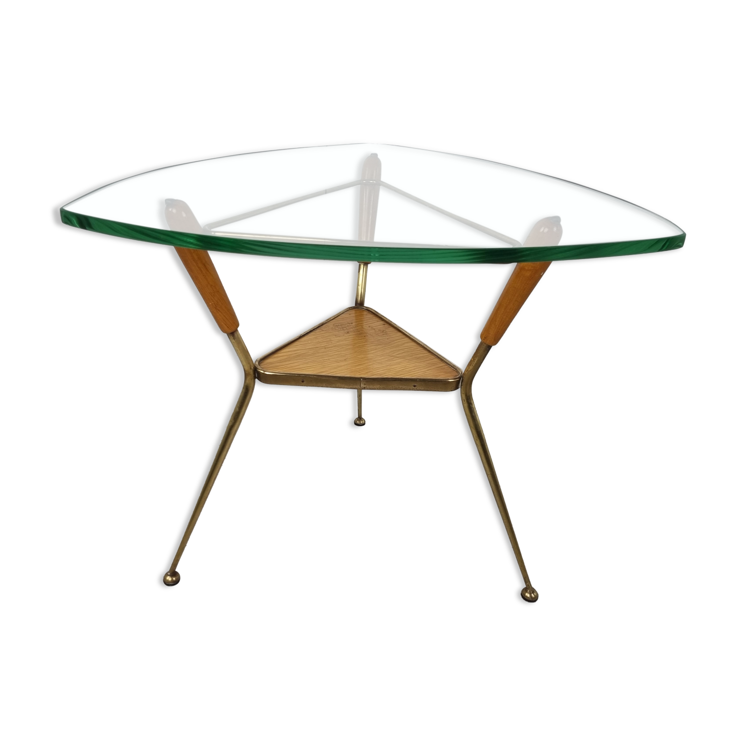 Mid century italian tripod coffee table, 1950s