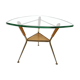 Table basse à trépied italienne du milieu du siècle, années 1950