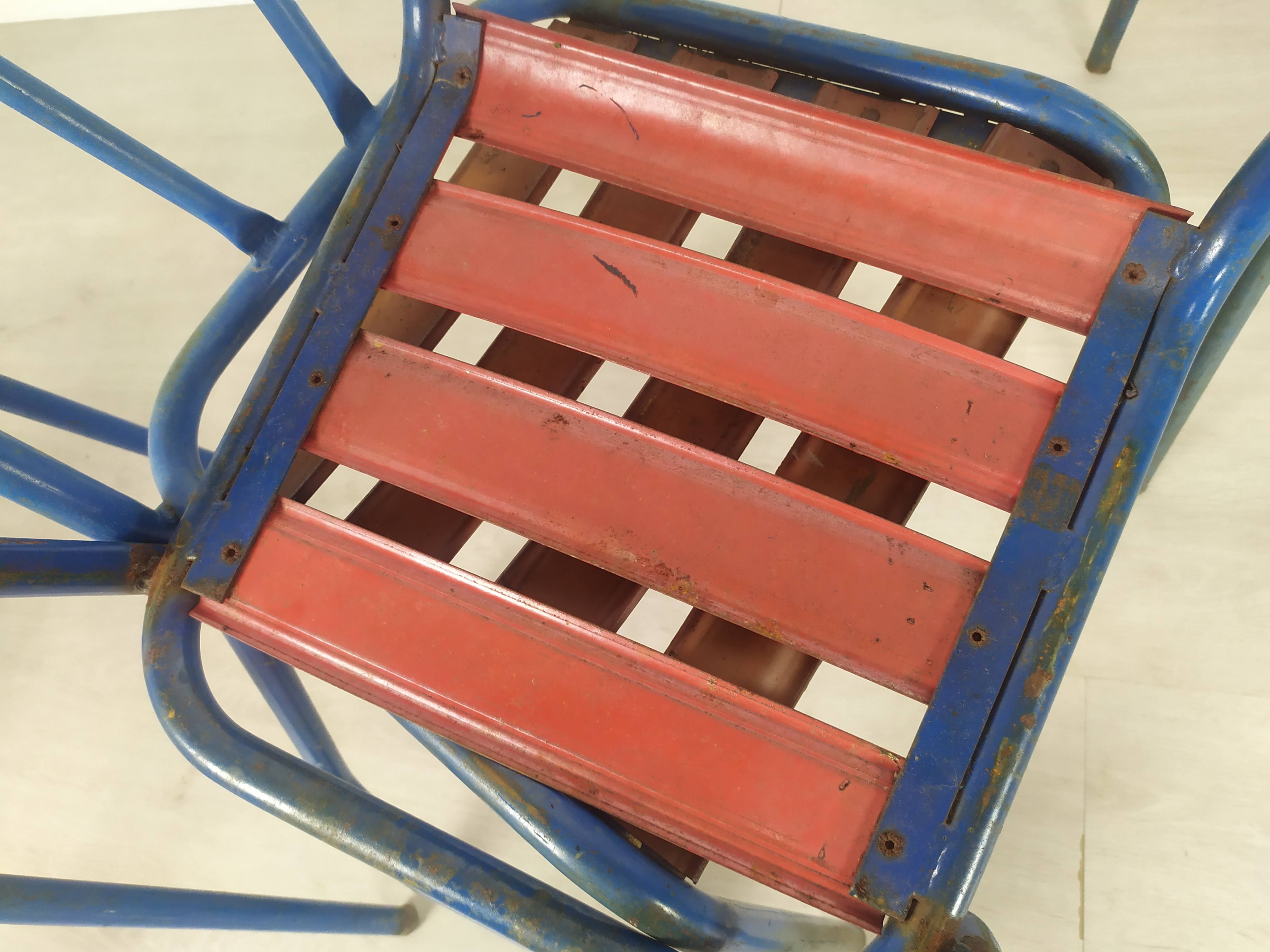 Bistro metal chairs Tolix