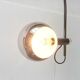 Chrome metal arc floor lamp Space Age mid-century by Cosack, 1960s