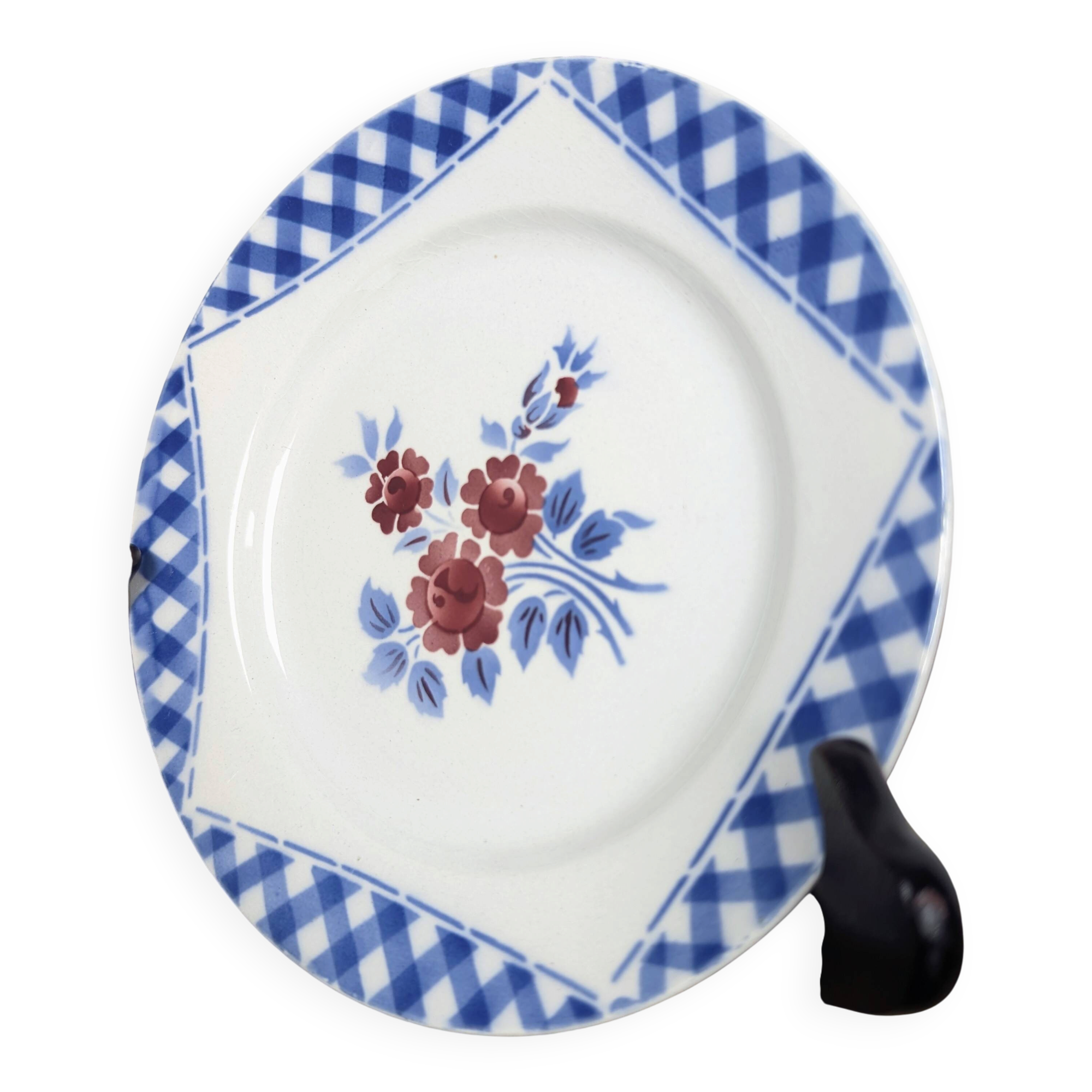 Dessert plate in earthenware K&G Lunéville model Henri