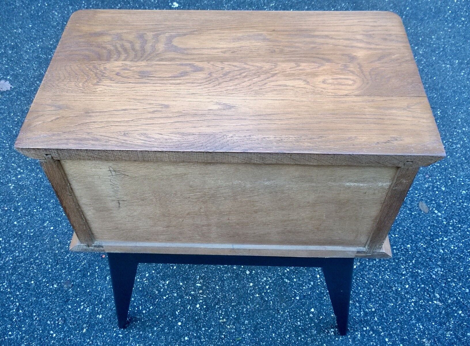 Vintage oak bedside 1950