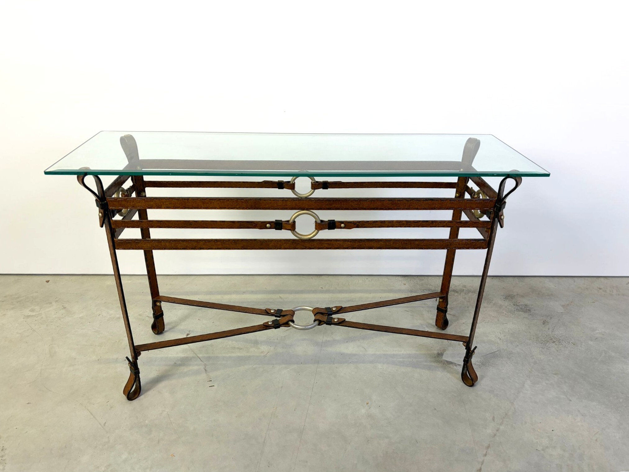Console de style Hermès, années 1970