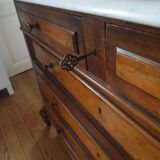 Louis XV style dressing table with psyche mirror