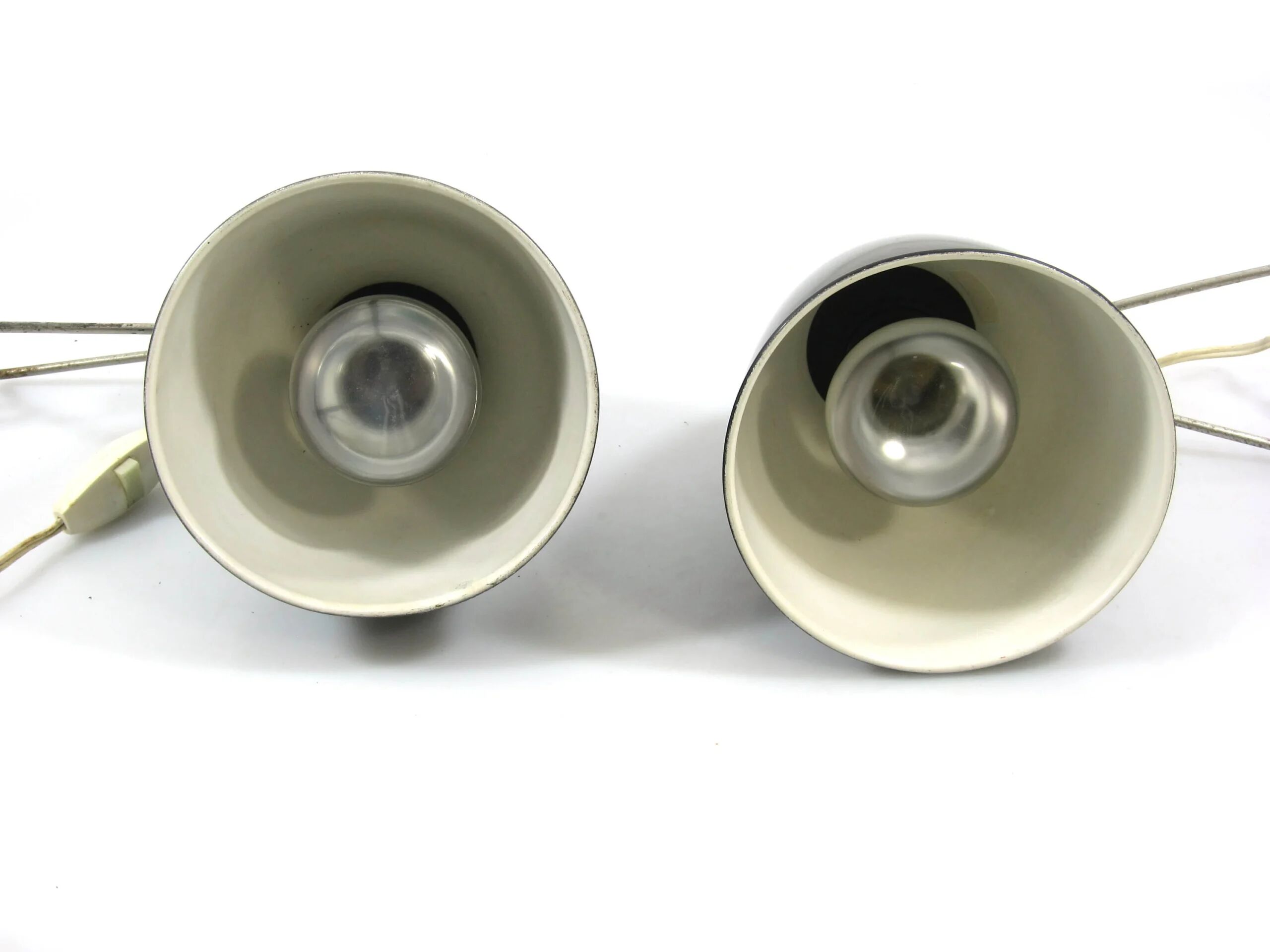 Set of two HALA clamp lamps from the 1950s, Dutch design.
