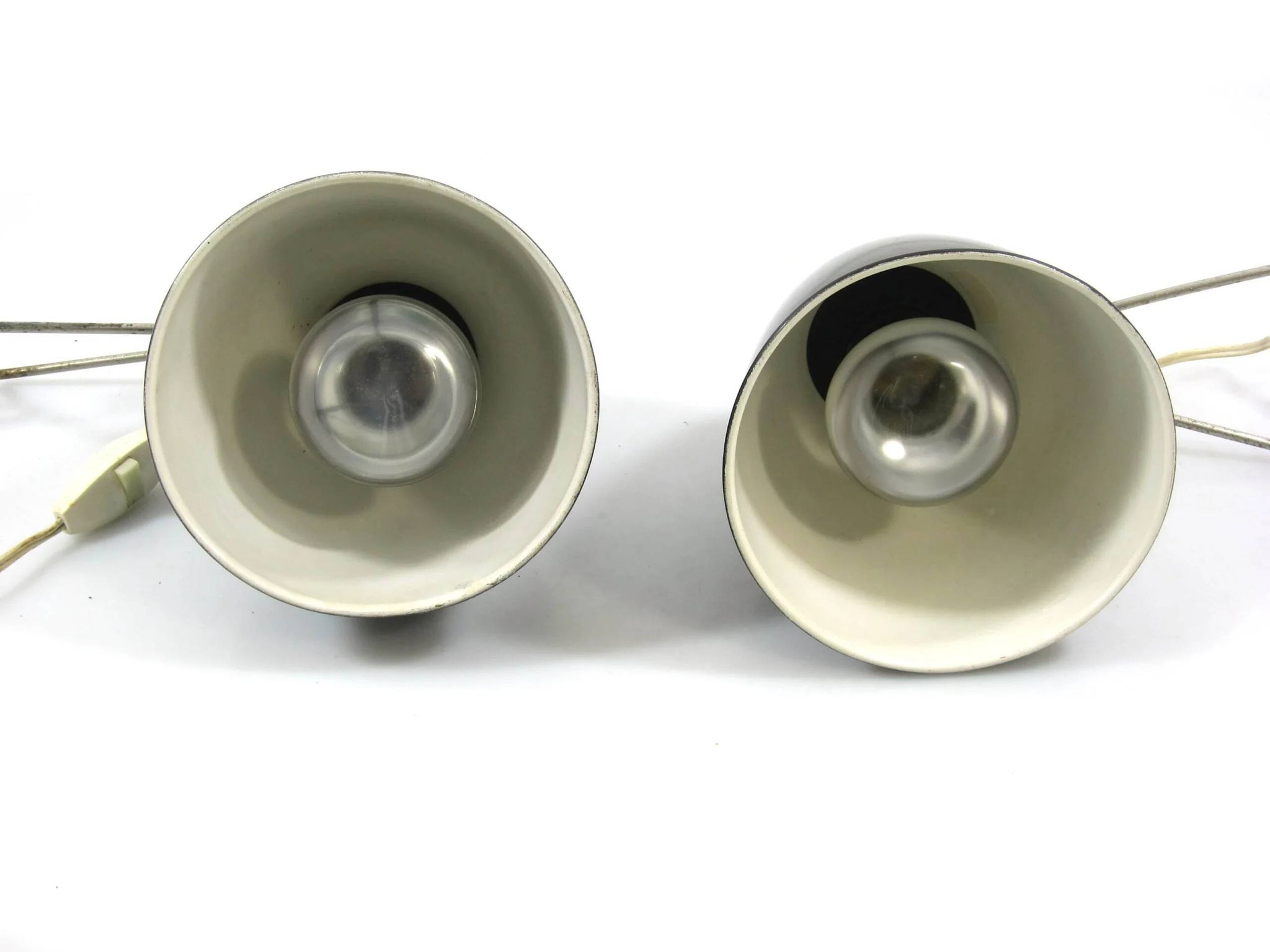 Set of two HALA clamp lamps from the 1950s, Dutch design.