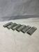 Set of 6 beveled glass knife holders
