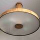Hanging chandelier, birch root veneer