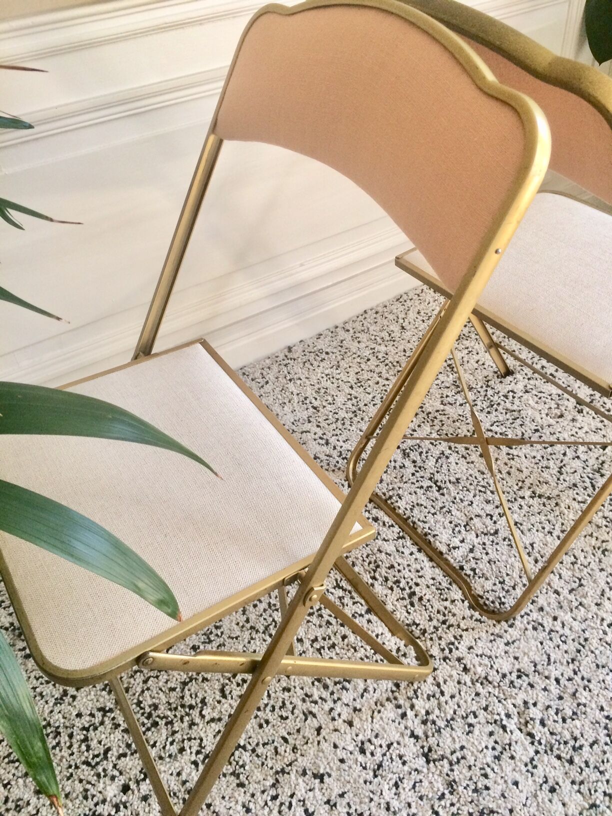 Chairs folding vintage restored