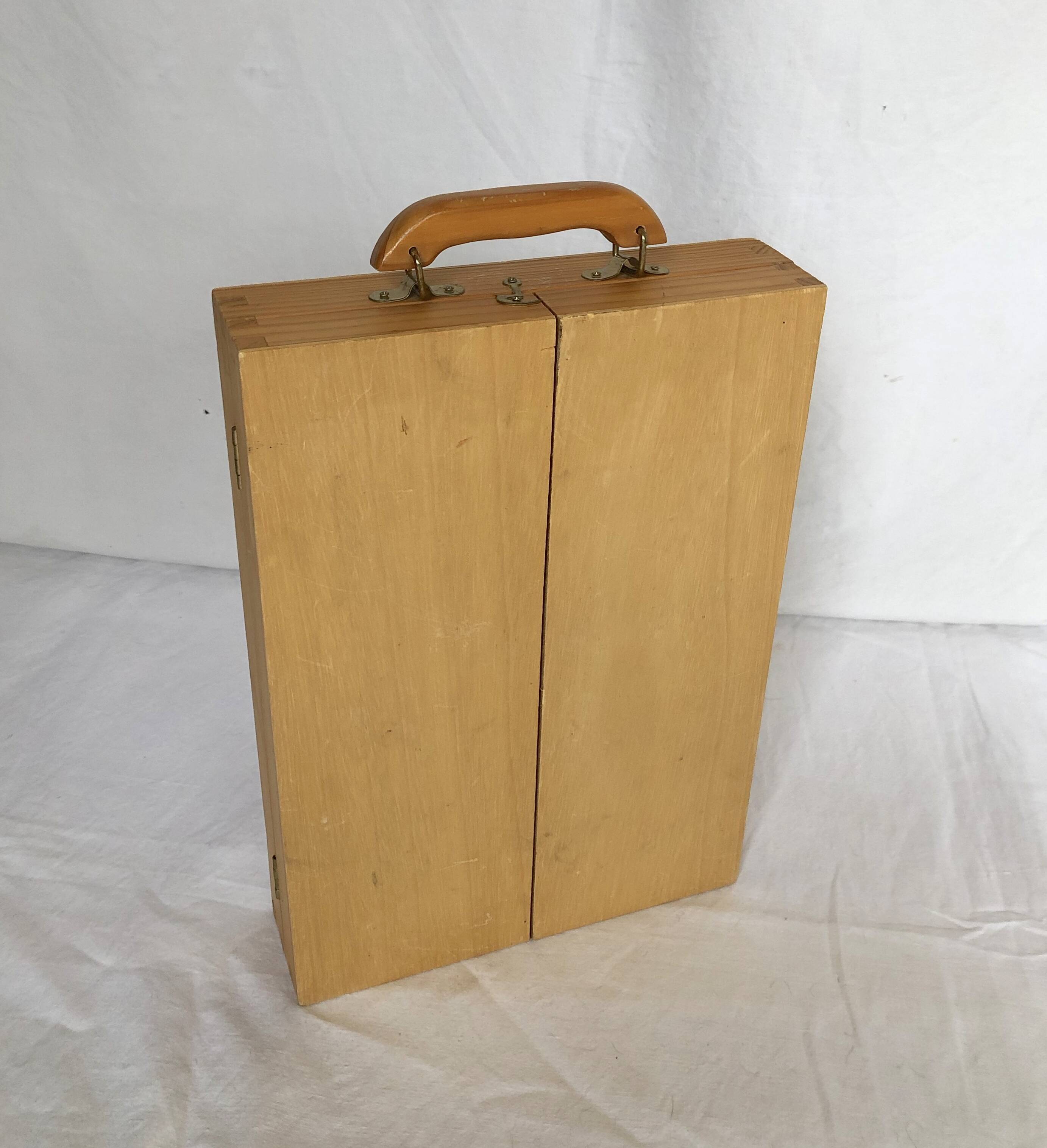 Children's toolbox made of vintage wood