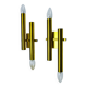 Pair of tubular wall lights from Sciolari, Italy, 1970