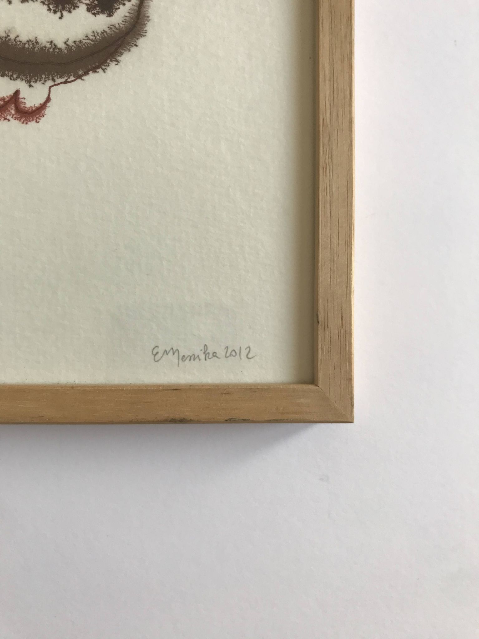 Emmanuelle messika, sans titre i, 2012. encre sur papier signée au crayon