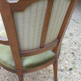 2 fauteuils cabriolet trianon louis xvi