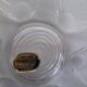 Set of 6 Bohemia Glass Flower Dessert Bowls, Czechoslovakia, circa 1960