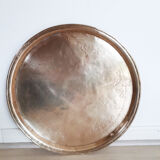 Round copper top ancient hammered, Moroccan, antique