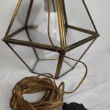 Lantern walkable glass and brass
