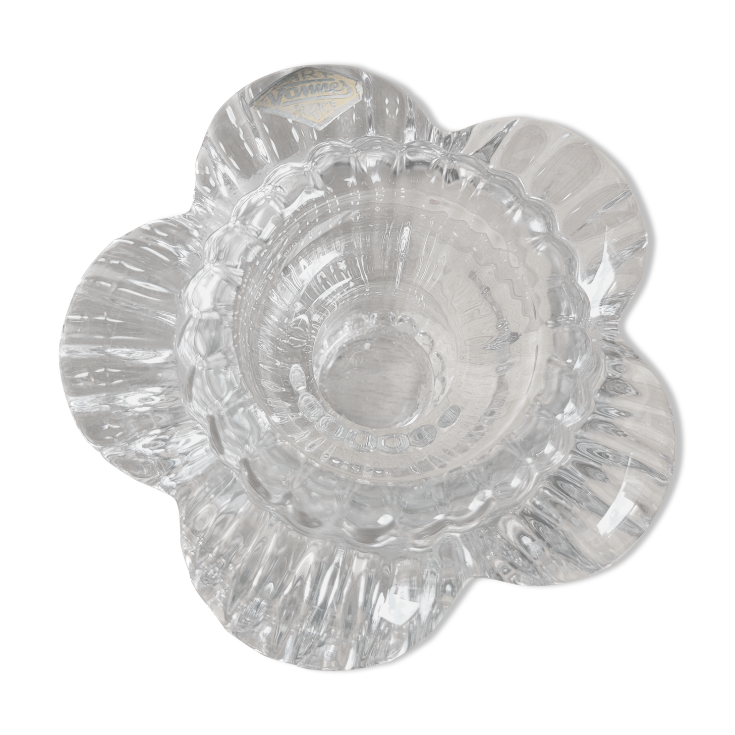 Glass candle holder Art Vannes France