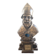 Bust of bishop in reliquary in silver wood xviith