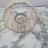 Vintage mother-of-pearl and nylon lampshade