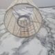 Vintage mother-of-pearl and nylon lampshade